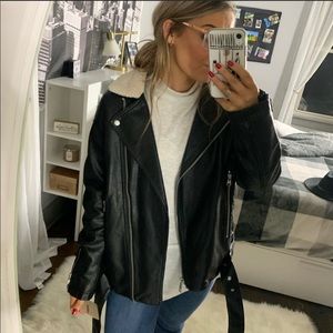 Levi’s Sherpa leather jacket